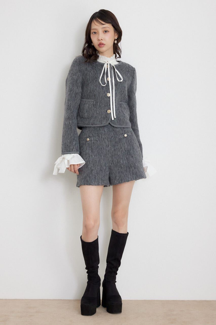 rienda「ハイウエストスリットショートパンツ」|その他|
