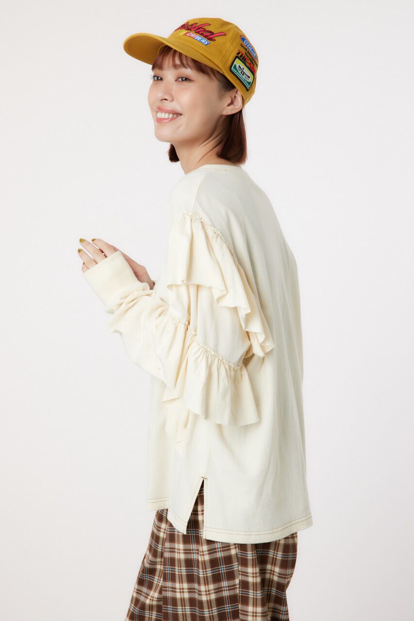 RODEO CROWNS「ステッチフリルトップス」|Tシャツ・カットソー|