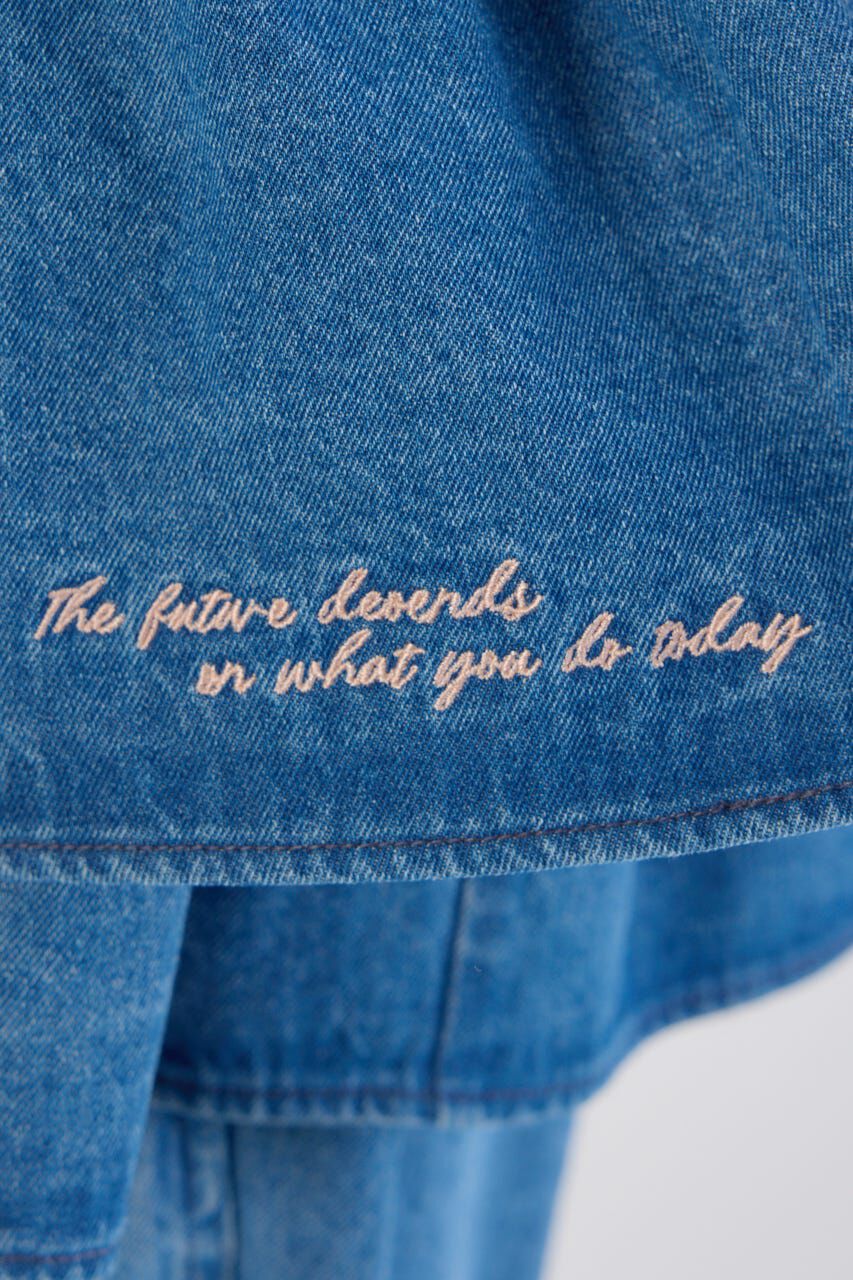 RODEO CROWNS「embroideryフロントジップベスト」|ダウンベスト・ベスト|