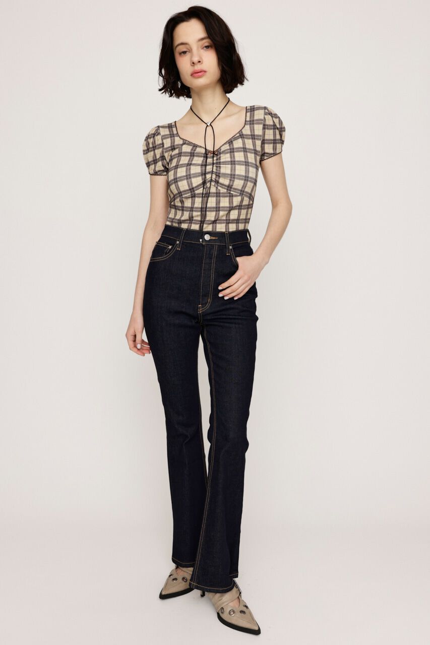 SLY「HW FLARE PT WITH ROICA（R）EF」|デニム|