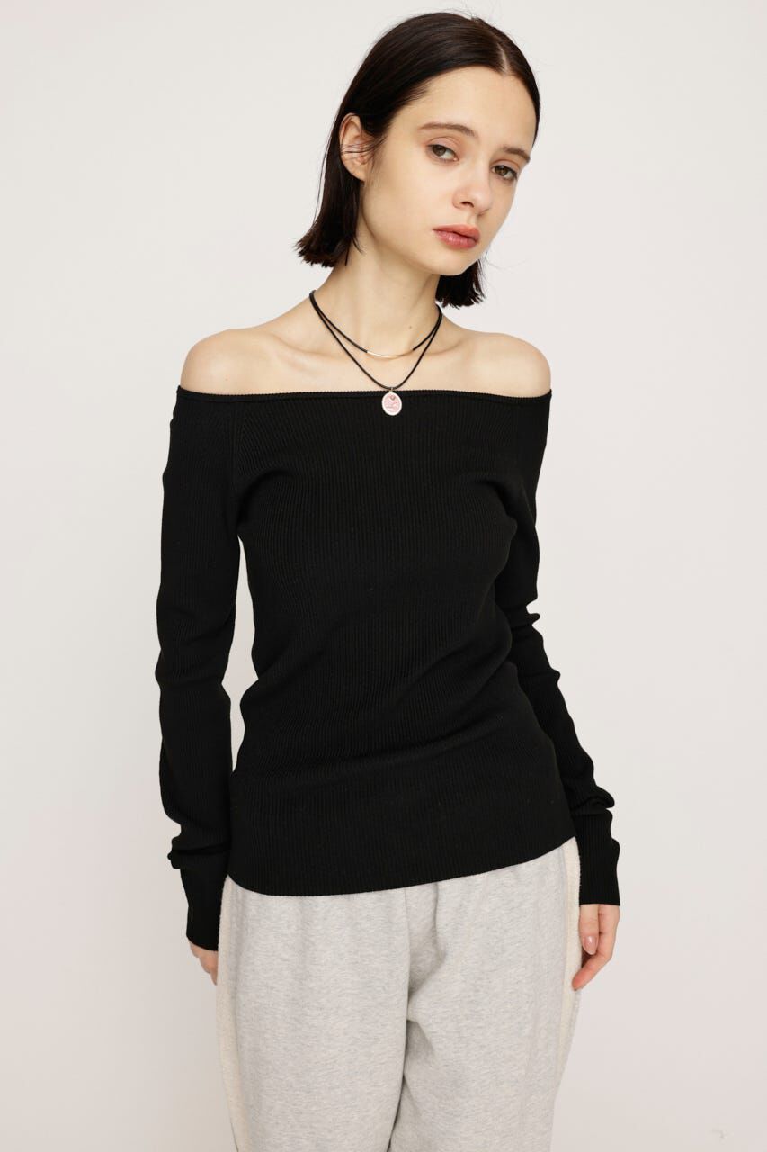 SLY「HG OFFSHOULDER トップス」|ニット・セーター|