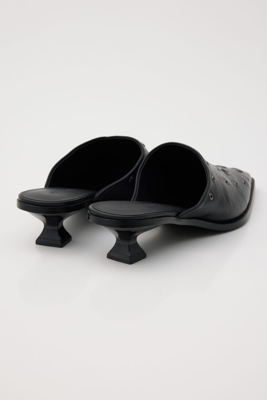 LAGUA GEM「EYELET KITTEN HEEL ミュール」|パンプス|