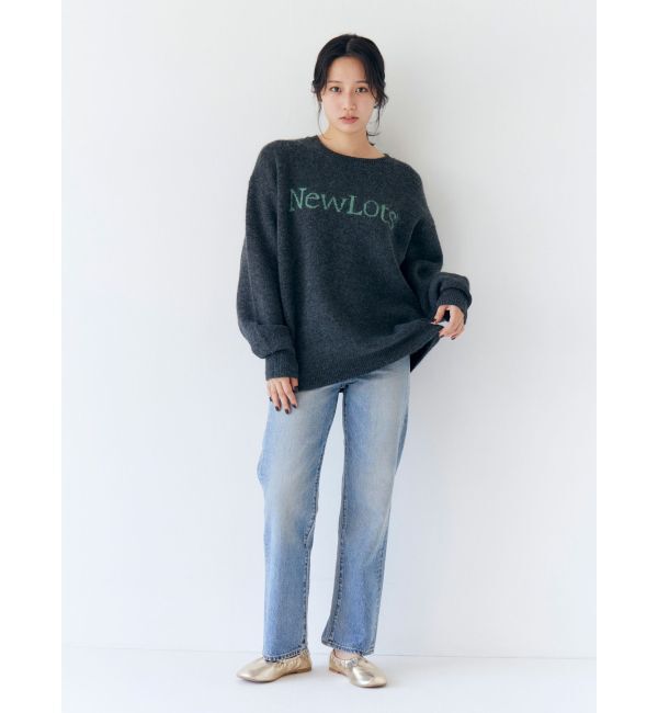 Ungrid「【WEB限定】ロゴルーズニット」|ニット・セーター|