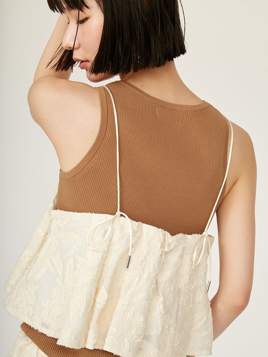 emmi atelier「タックビスチェ」|ベスト・ジレ|