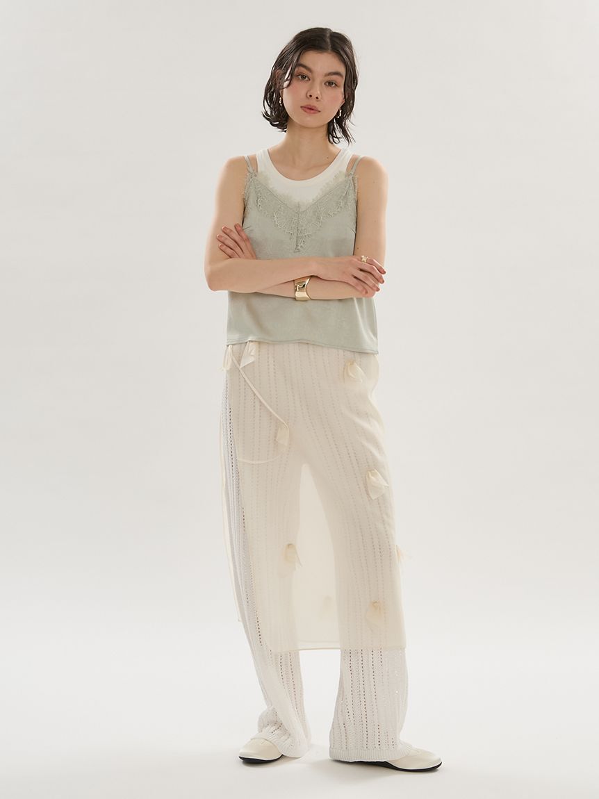emmi atelier「ベーシックテレコリブタンクトップ」|タンクトップ|