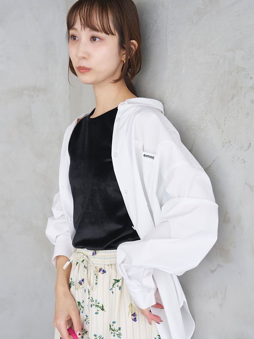 emmi atelier「2wayベロアタンクトップ」|タンクトップ|