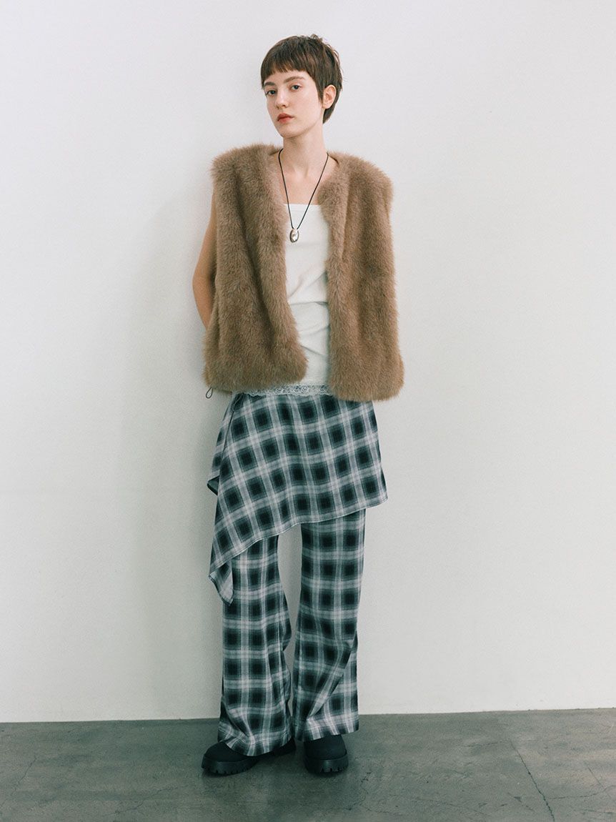emmi atelier「レースヘムテレコタンクトップ」|タンクトップ|