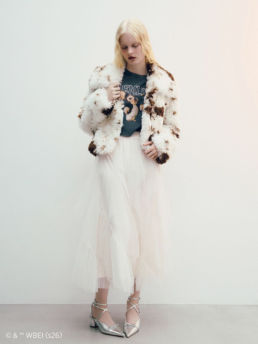 FURFUR「ビッグカラーエコファーショートコート」|ブルゾン・スタジャン|