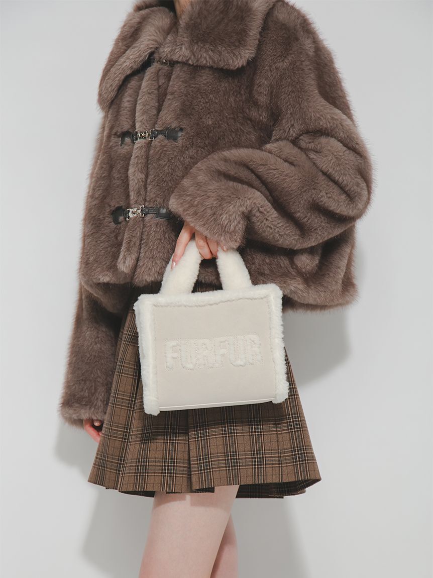 FURFUR「【WEB・一部店舗限定カラー】ムートンロゴトートバッグ」|トートバッグ|