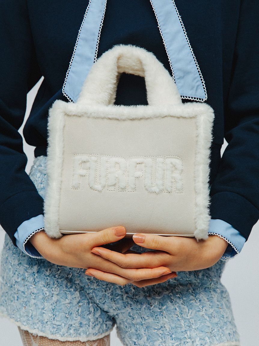 FURFUR「【WEB・一部店舗限定カラー】ムートンロゴトートバッグ」|トートバッグ|IVR