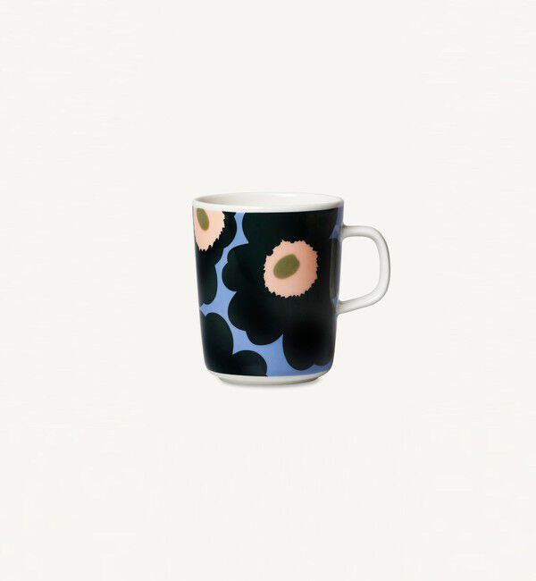 Marimekko「Unikko マグカップ 250ml」|グラス・マグカップ|ﾗｲﾄﾌﾞﾙｰ&times;ﾀﾞｰｸｸﾞﾘｰﾝ&times;