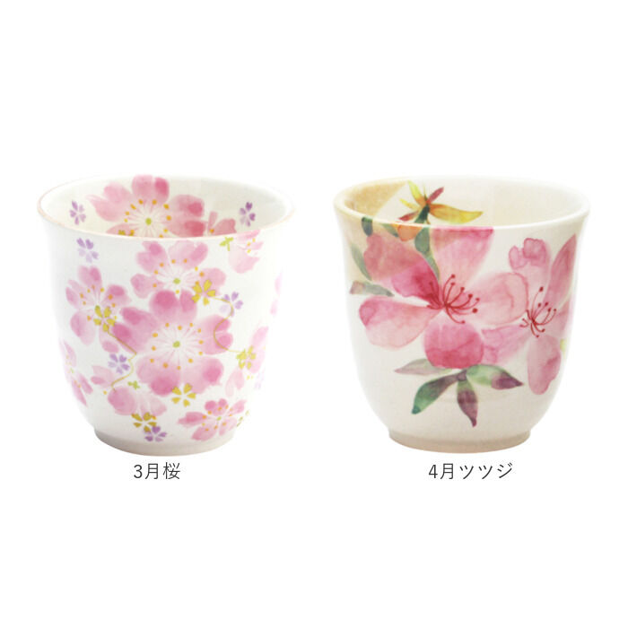 BACKYARD FAMILY「湯呑 湯呑み 花ものがたり かわいい 通販 日本製 コップ カップ 湯呑茶碗 湯呑み茶碗 花柄 花」|グラス・マグカップ|