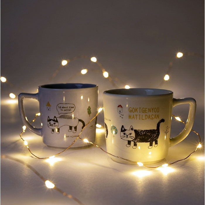 BACKYARD FAMILY「マグカップ ねこ 通販 コップ ネコ カップ コーヒーカップ 陶器マグカップ ぽってりマグカップ」|グラス・マグカップ|