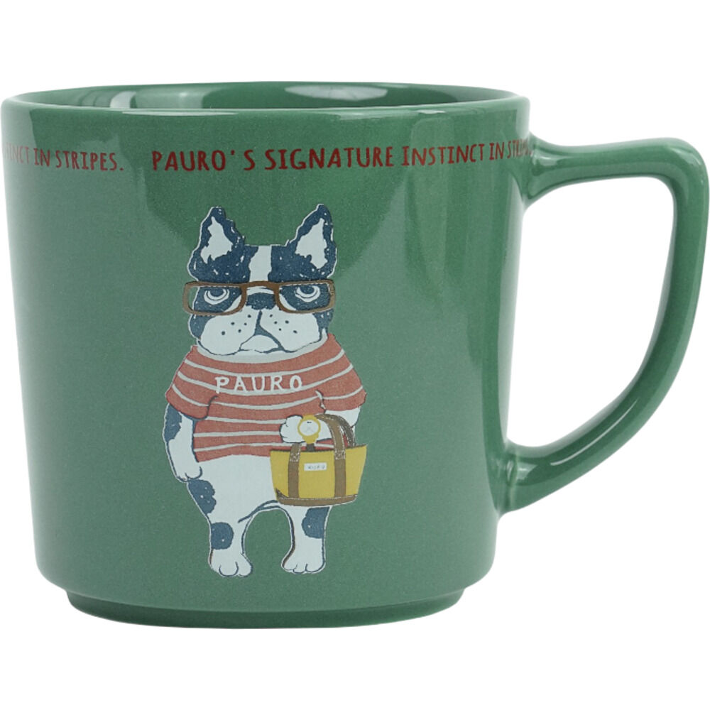 BACKYARD FAMILY「マグカップ ねこ 通販 コップ ネコ カップ コーヒーカップ 陶器マグカップ ぽってりマグカップ」|グラス・マグカップ|グリーン2