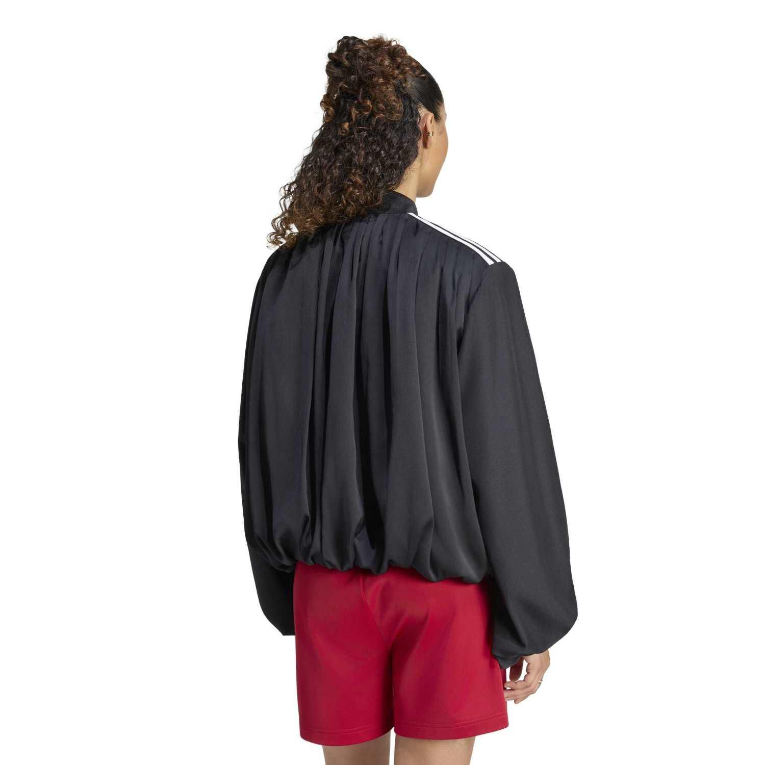 adidas「【ADIDAS ｳｪｱ】W SATIN PLEATED TT(ARCH2)」|ポロシャツ|