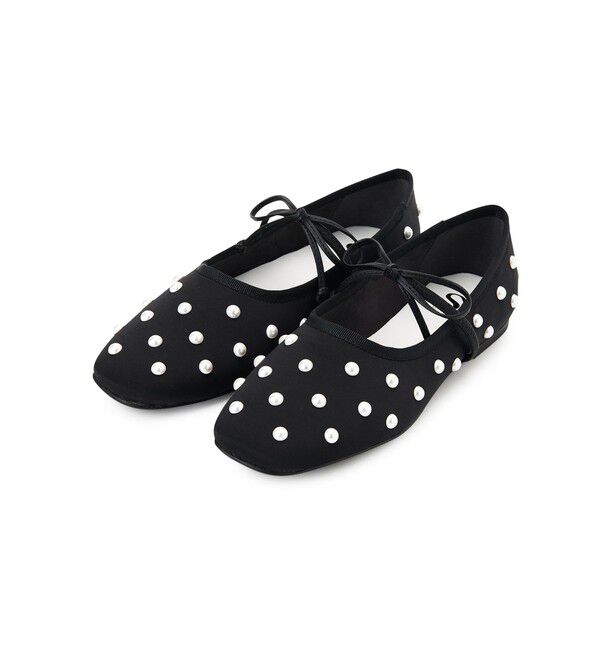 SY UNITED ARROWS「＜SY＞マルチドットバレエ フラット10●&uarr;」|バレエシューズ|