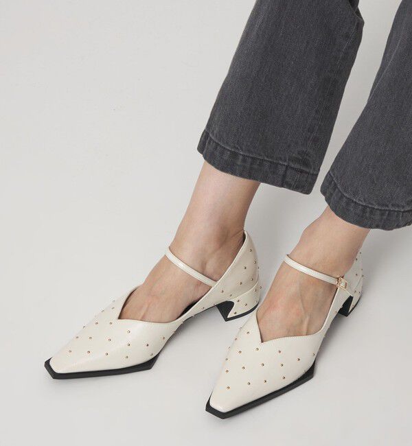 SY UNITED ARROWS「＜SY＞ ストラップドット パンプス40&uarr;」|パンプス|