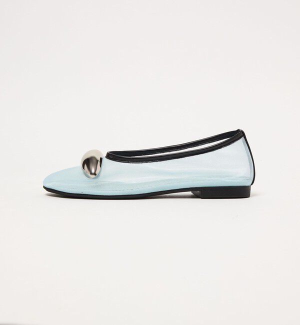 SY UNITED ARROWS「＜SY＞ビッグメタルシースルー フラット15&uarr;」|バレエシューズ|