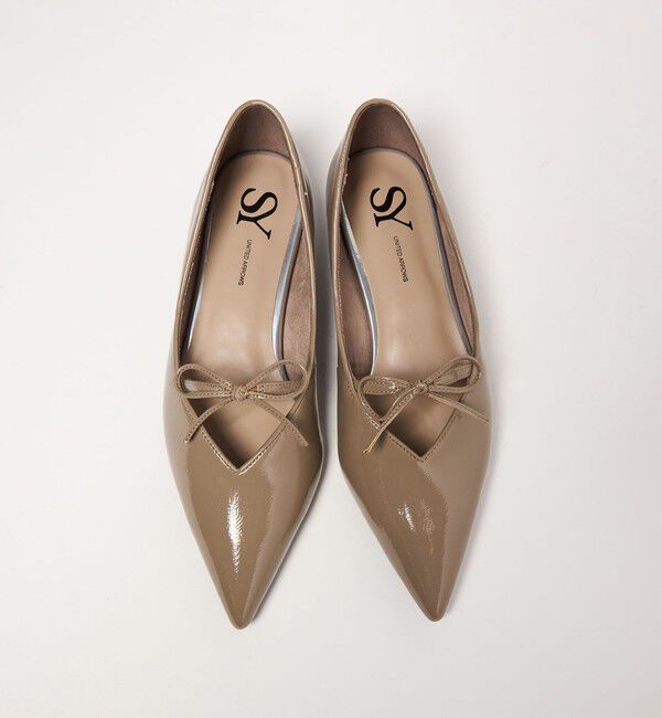 SY UNITED ARROWS「＜SY＞ポインテッドリボン フラット15&uarr;」|パンプス|