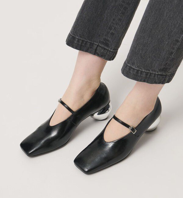 SY UNITED ARROWS「＜SY＞メタルヒールメリージェーン パンプス50&uarr;」|パンプス|