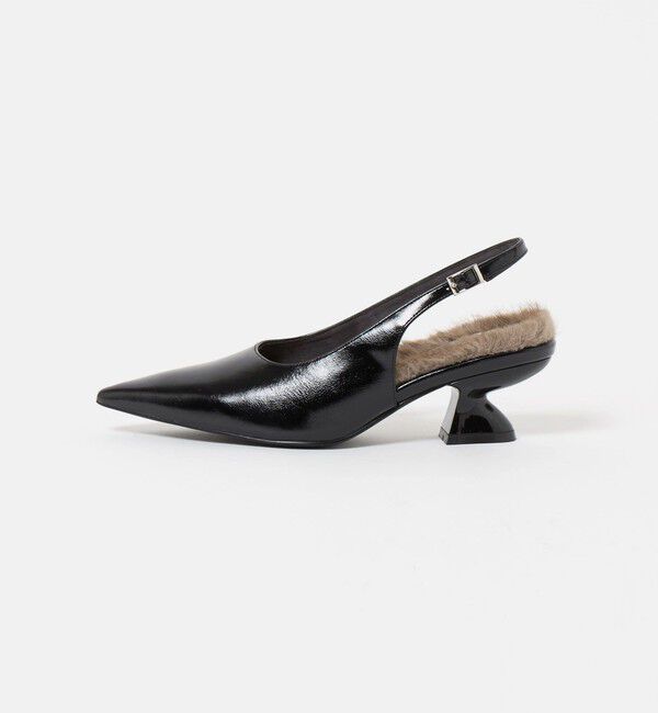 ODETTE E ODILE「＜SY＞シェイプヒール バックベルト パンプス50&uarr;」|パンプス|BLACK
