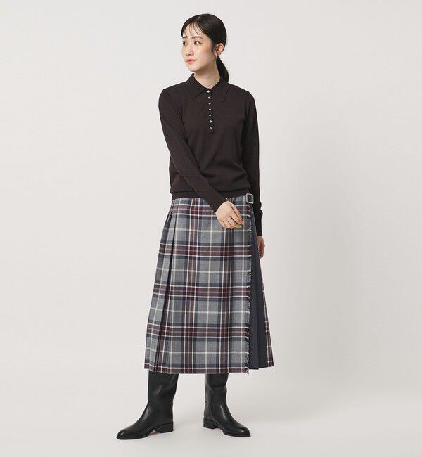 UNITED ARROWS「【別注】＜O'NEIL of DUBLIN＞コンビ チェック プリーツスカート」|スカート|