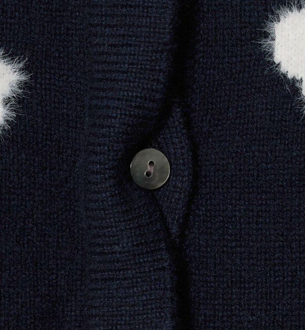 UNITED ARROWS「フラワー ジャガード カーディガン」|カーディガン|