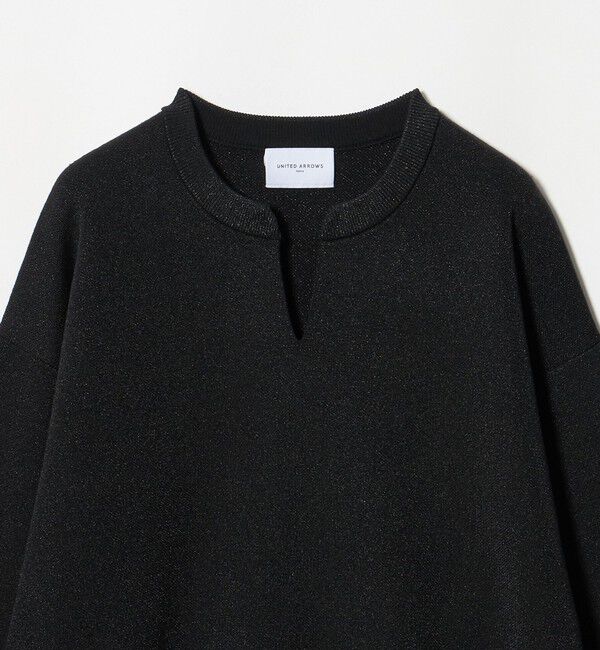 UNITED ARROWS「ラメ ジャガード スキッパー ニット ‐ウォッシャブル‐」|ニット・セーター|