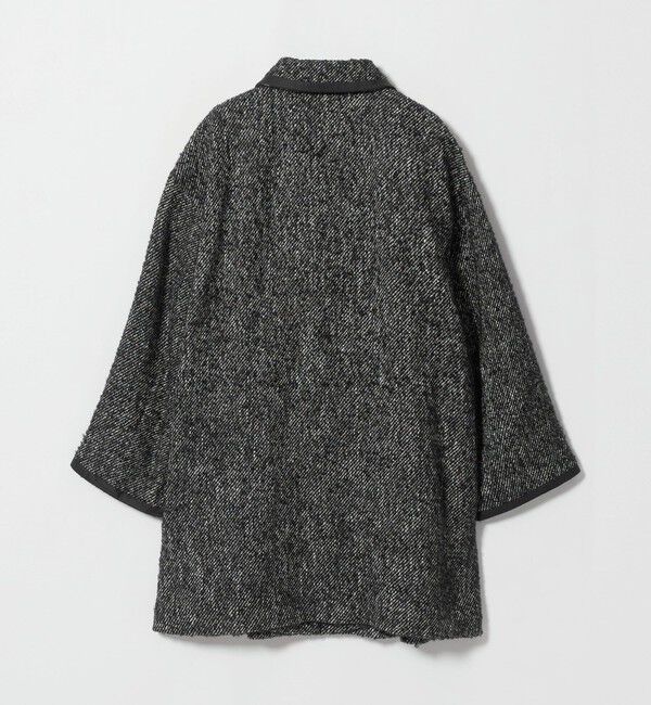 UNITED ARROWS「ループ ツイード パイピング ミドルコート」|ステンカラーコート|
