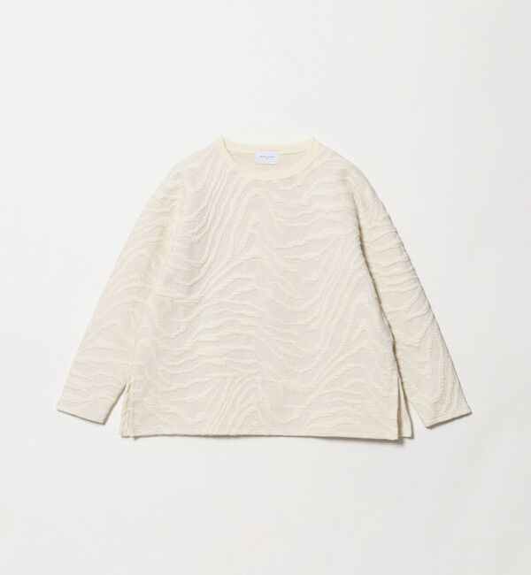 UNITED ARROWS「ジャガード スウェット プルオーバー カットソー」|Tシャツ・カットソー|OFF WHITE