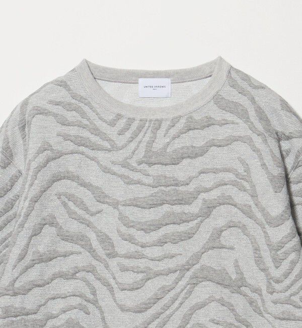 UNITED ARROWS「ジャガード スウェット プルオーバー カットソー」|Tシャツ・カットソー|