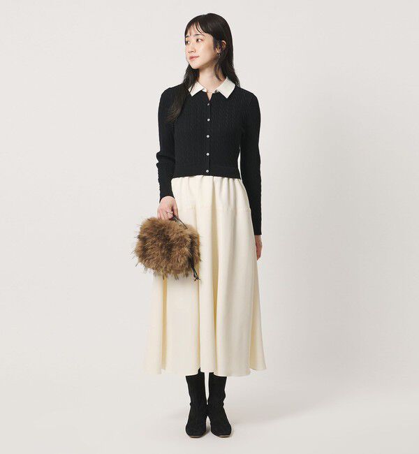 UNITED ARROWS「ケーブル コンビ ワンピース」|ワンピース|