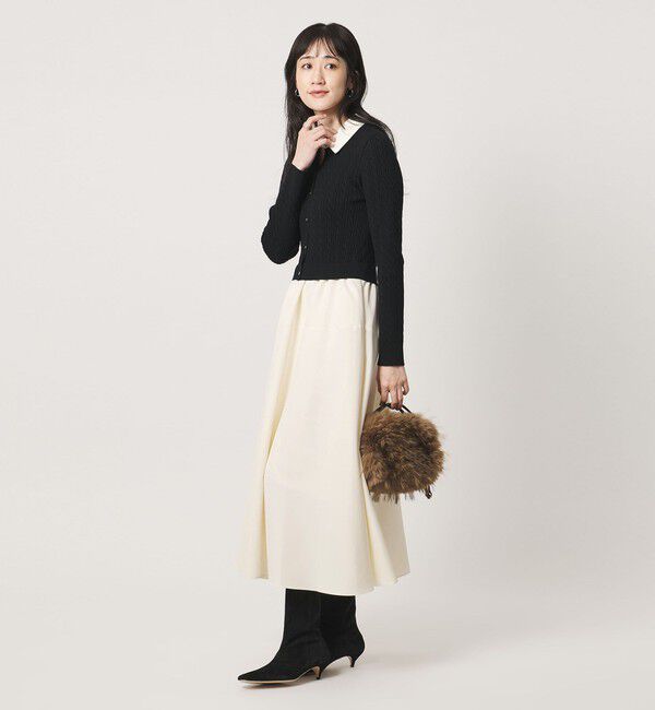 UNITED ARROWS「ケーブル コンビ ワンピース」|ワンピース|