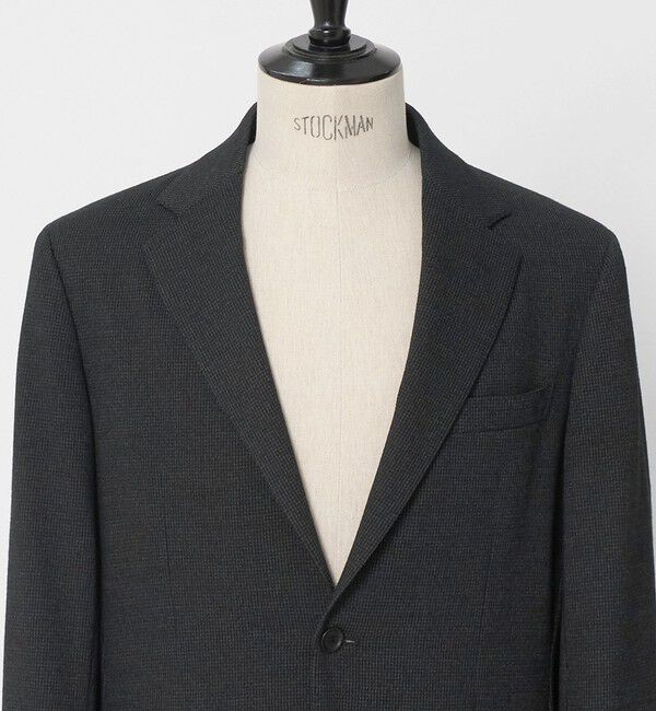 UNITED ARROWS「ハウンドトゥース ジャージ シングル 2ボタン テーラードジャケット COMFORT EASY-MODEL」|テーラードジャケット|