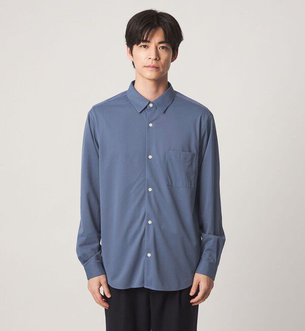 UNITED ARROWS green label relaxing「【WEB限定】JUST fit トリコット ドレープ シャツ」|シャツ・ブラウス|