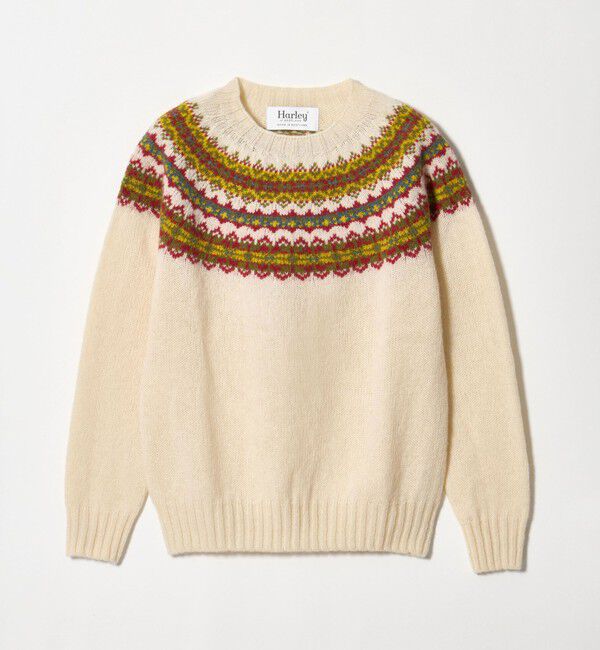 UNITED ARROWS green label relaxing「【別注】＜Harley of Scotland＞ノルディック プルオーバー ニット」|ニット・セーター|