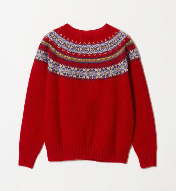 UNITED ARROWS green label relaxing「【別注】＜Harley of Scotland＞ノルディック プルオーバー ニット」|ニット・セーター|