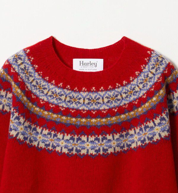 UNITED ARROWS green label relaxing「【別注】＜Harley of Scotland＞ノルディック プルオーバー ニット」|ニット・セーター|