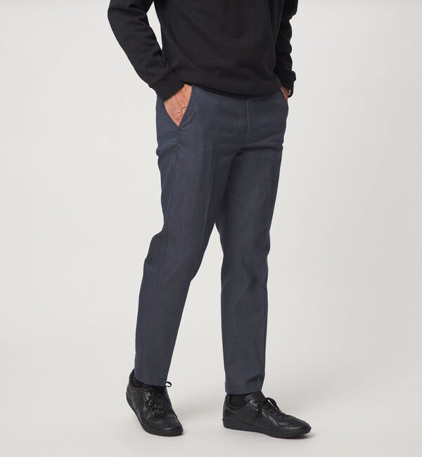 UNITED ARROWS green label relaxing「【WEB限定】JUST fit デニムライク スラックス」|スラックス|