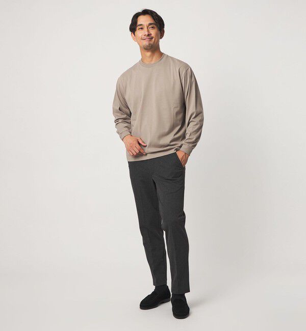 UNITED ARROWS green label relaxing「【WEB限定】JUST fit デイリー ワイド 長袖 Tシャツ -吸水速乾・抗菌-」|Tシャツ・カットソー|