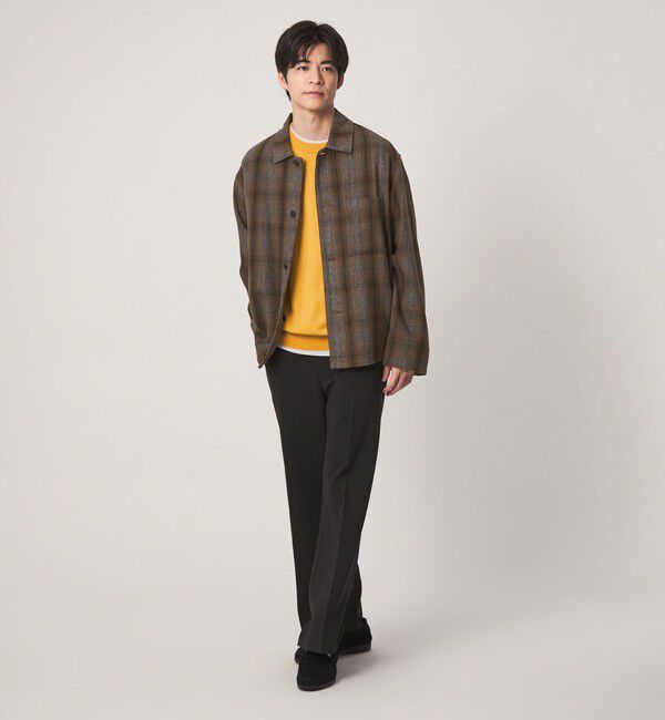 UNITED ARROWS green label relaxing「スペックダイ チェック柄 カバーオール ジャケット」|ブルゾン・スタジャン|