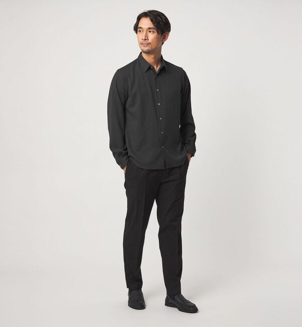 UNITED ARROWS green label relaxing「【WEB限定】JUST fit ウールライク 長袖 シャツ」|シャツ・ブラウス|
