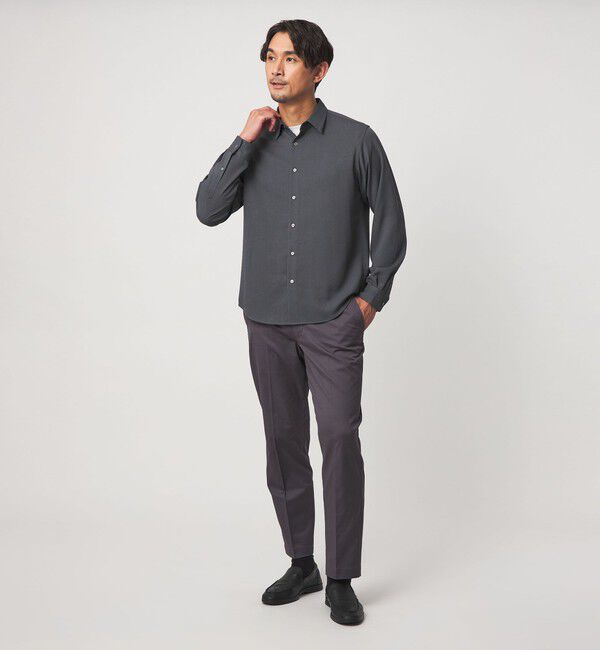 UNITED ARROWS green label relaxing「【WEB限定】JUST fit ウールライク 長袖 シャツ」|シャツ・ブラウス|