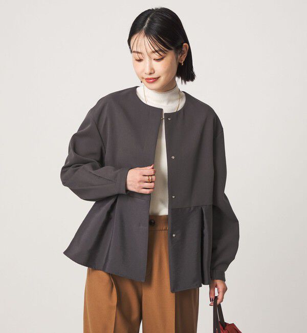 UNITED ARROWS green label relaxing「［size SHORTあり］fleurie(フルリー) ドッキング ジャケット」|ノーカラージャケット|