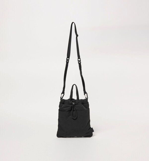 UNITED ARROWS green label relaxing「【別注】＜fellowww＞パデッド 巾着 ショルダーバッグ」|ショルダー・メッセンジャー|BLACK