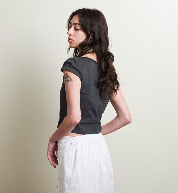 ATTISESSION「＜ATTISESSION＞コットン カップスリーブ Tシャツ」|Tシャツ・カットソー|