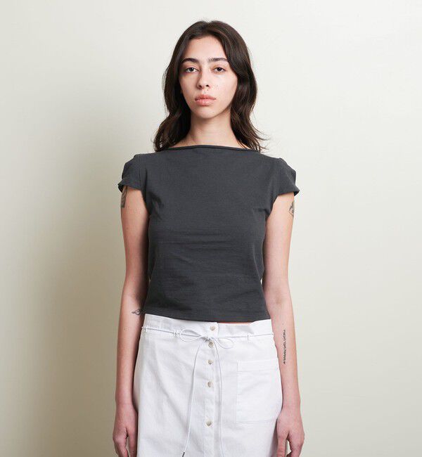 ATTISESSION「＜ATTISESSION＞コットン カップスリーブ Tシャツ」|Tシャツ・カットソー|