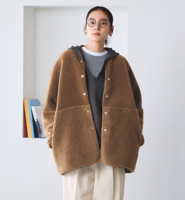 BEAUTY&YOUTH UNITED ARROWS「【WEB限定】ボア&times;フェイクムートン リバーシブルジャケット 」|その他|MOCA
