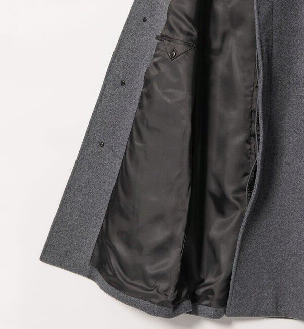 BEAUTY&YOUTH UNITED ARROWS「【WEB限定 WARDROBE SMART】PE メルトン バルカラーコート」|ステンカラーコート|