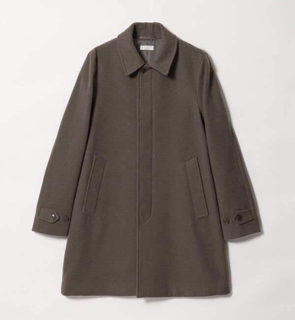 BEAUTY&YOUTH UNITED ARROWS「【WEB限定 WARDROBE SMART】PE メルトン バルカラーコート」|ステンカラーコート|